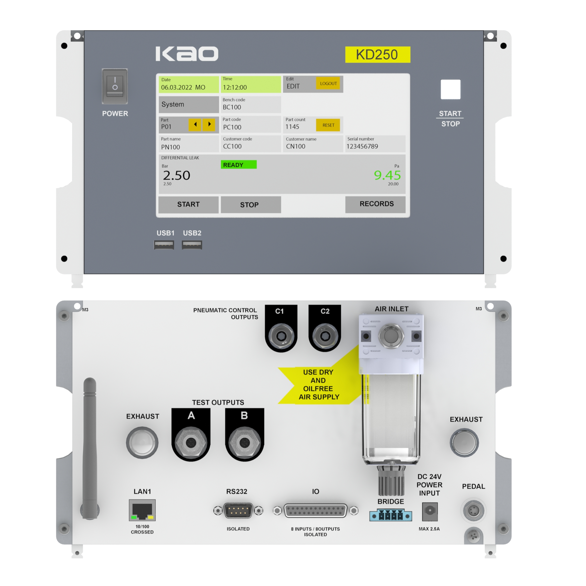 KAO Metrology Leak testing Computer KD251 