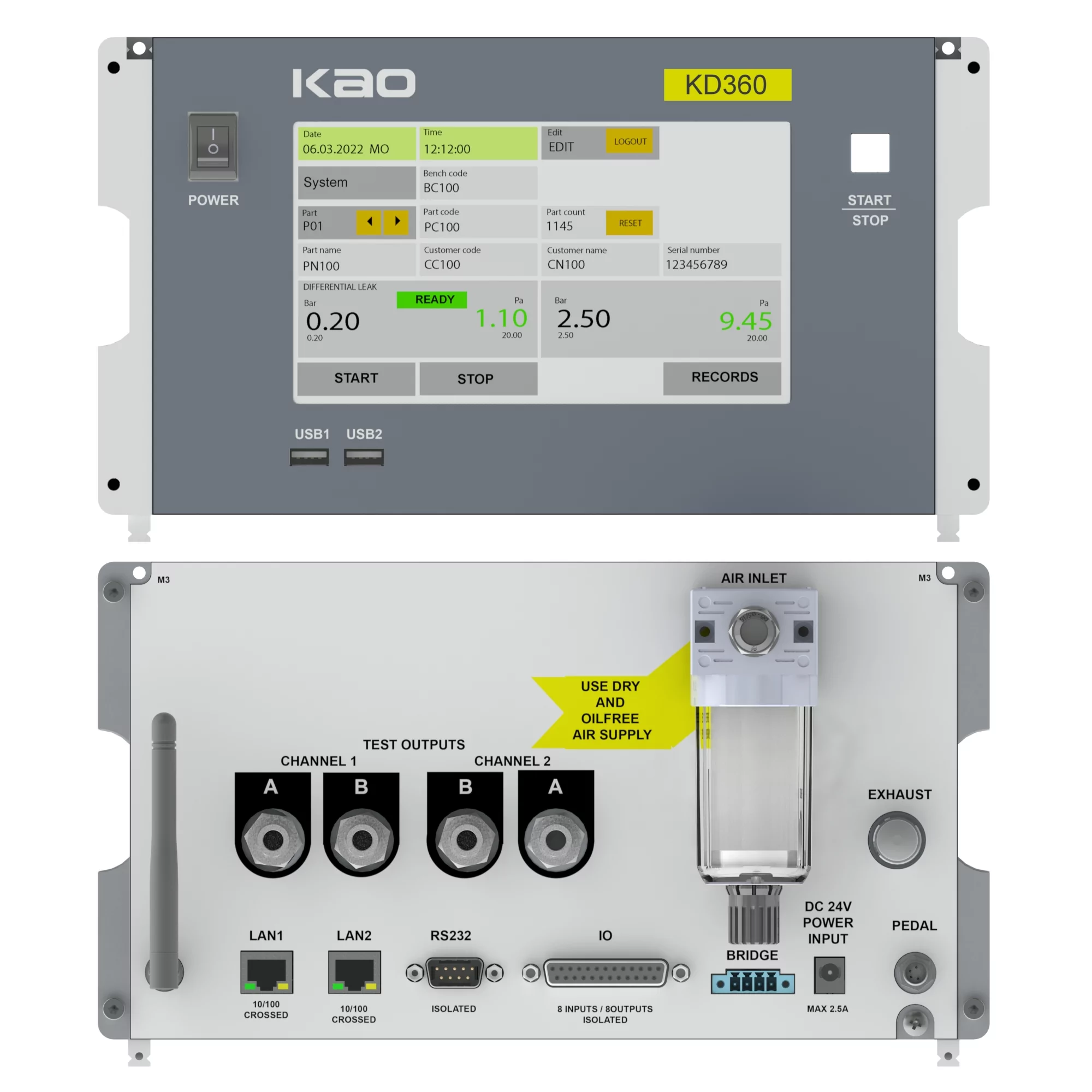 2 Channel Leak Testing Device